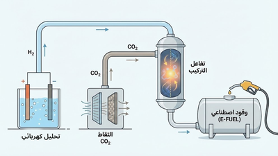الوقود الاصطناعي (E-fuel): نفط المستقبل يُصنع من الهواء والماء والكهرباء