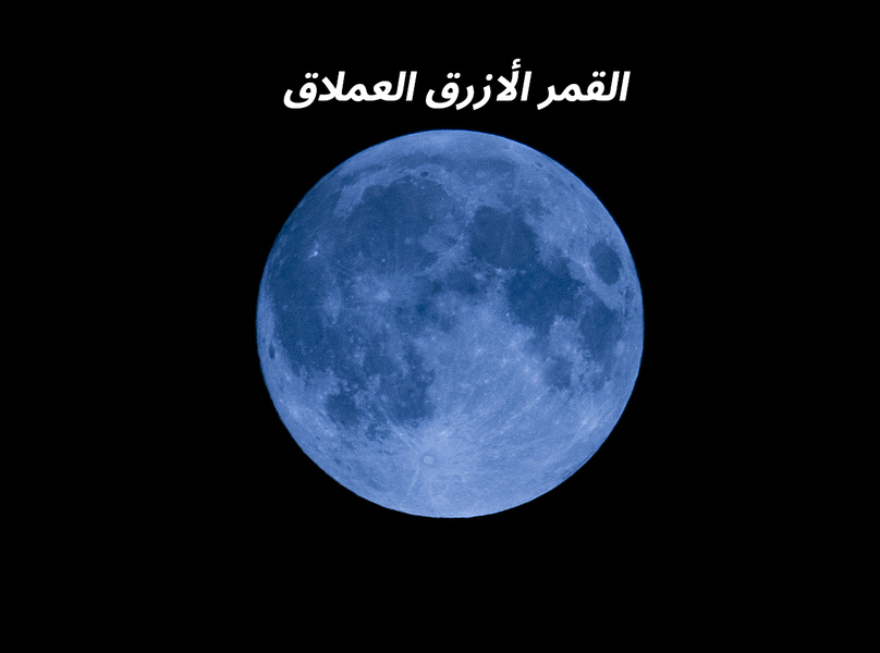 القمر الأزرق سيظهر مساء يوم الخميس بلون ليس أزرق؟