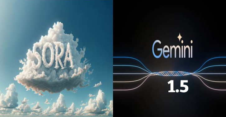 في يوم واحد: جوجل تطلق جيميناي 1.5 و OpenAI تطلق Sora