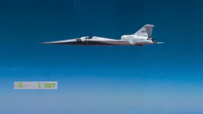طائرة ناسا  X-59 تحلق لأول مرة بسرعة فوق صوتية