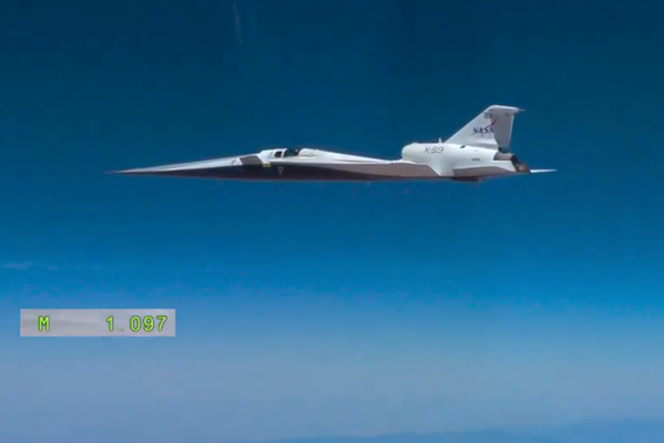 طائرة ناسا X-59 التجريبية فوق الصوتية تصل إلى سرعة 1.2 ماخ