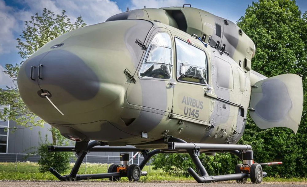 تصميم تخيلي لمروحية Airbus U145 ذاتية القيادة مخصصة للشحن والمهام العسكرية