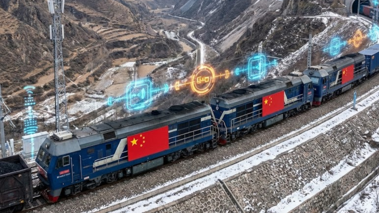 تجربة القطارات اللاسلكية الصينية