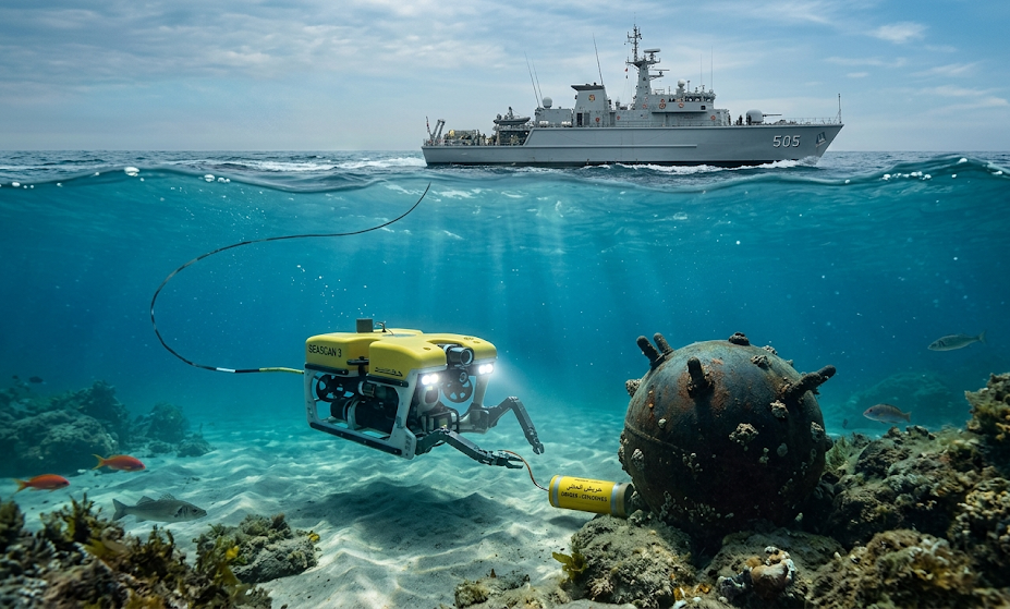 تكنولوجيا صيد الألغام البحرية المتطورة والمركبات الغاطسة
